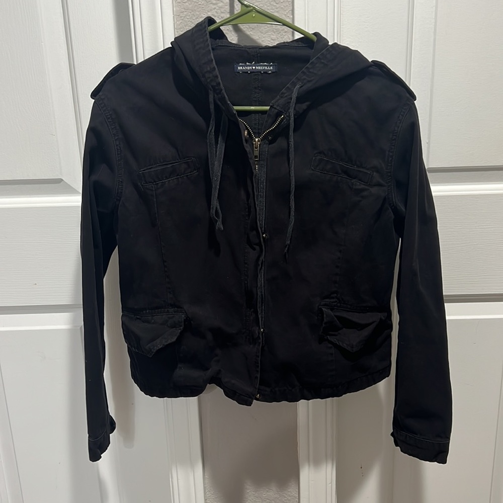 Black cropped jacket Brandy Melville